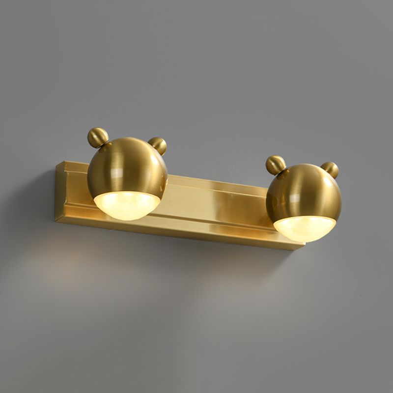 Arisha modern Animal glob metal aplică de perete pentru oglindă, Culoare aurie, pentru dormitor