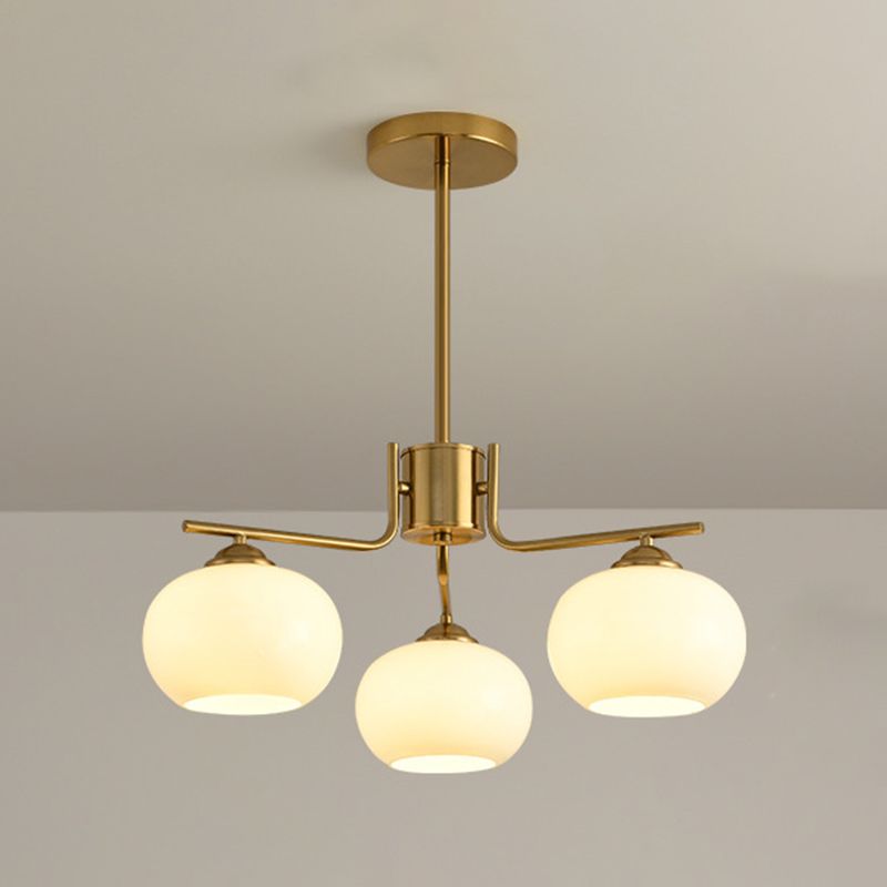 Valentina lampă suspendată semi-circulară modernă, metal/sticlă, aur/nichelat, sufragerie