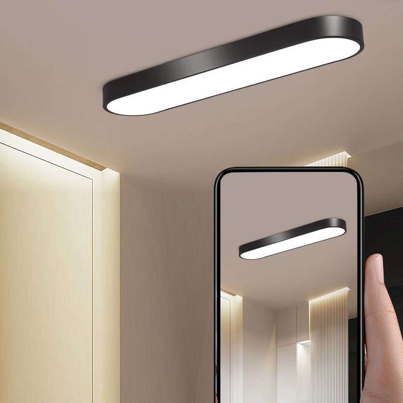 Arisha lampă de tavan aplicată LED ovală, negru/alb/Gri/Aur
