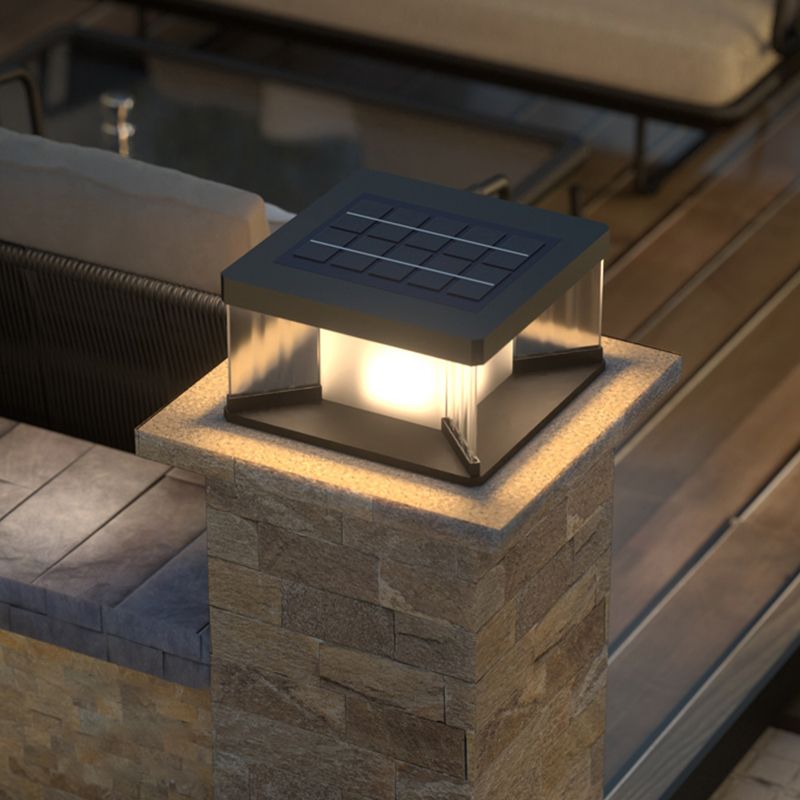 Ray aplică de perete LED contemporan dreptunghiular din metal, negru
