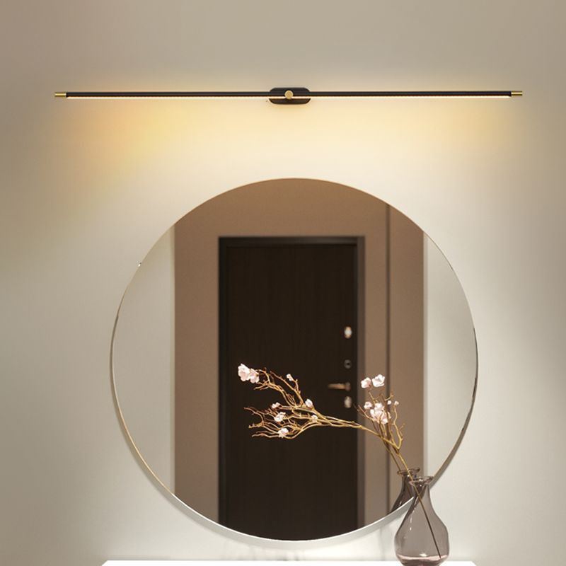 Ivox aplică de perete aurie și neagră, minimalistă, liniară
