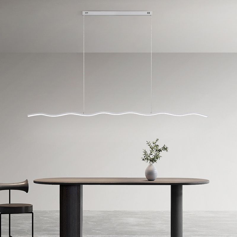 Arisha val Linear lampă suspendată, negru/alb