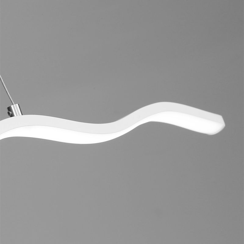 Arisha val Linear lampă suspendată, negru/alb