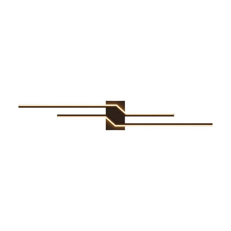 Arisha aplică de perete din metal, minimalistă, liniară, pentru zona oglinzii