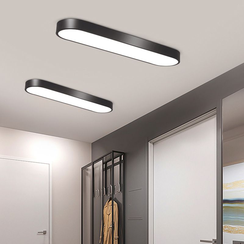 Arisha lampă de tavan aplicată LED ovală, negru/alb/Gri/Aur