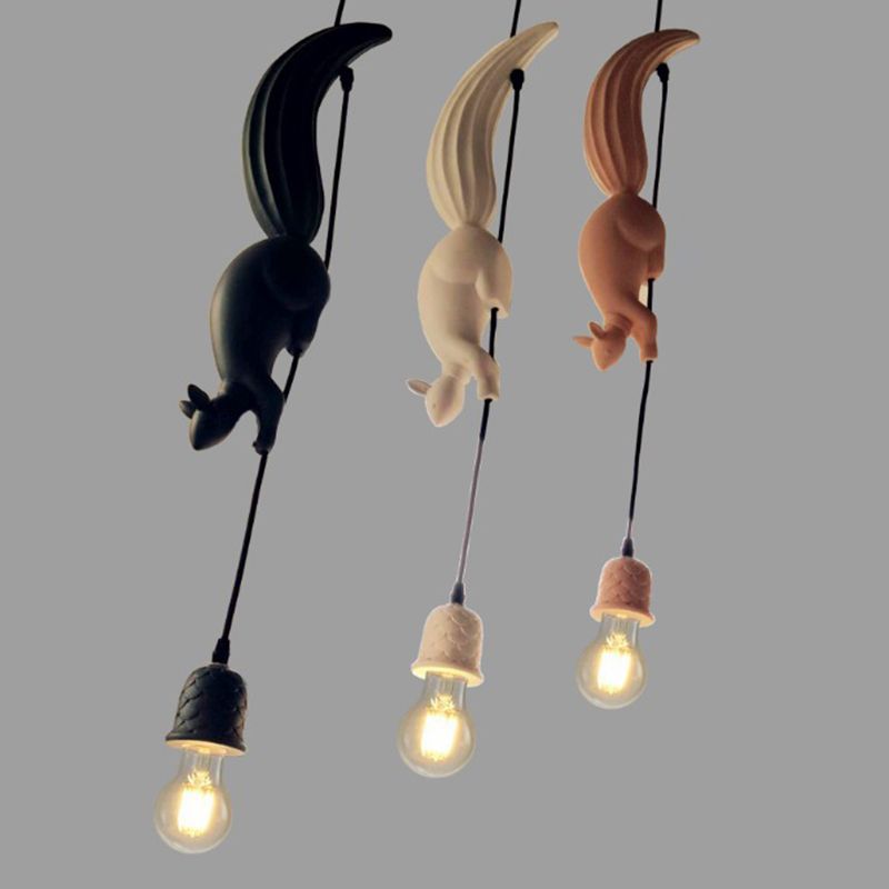 Aria lampă suspendată în stil modern Squirrel/Pinecone, rășină, pentru restaurant