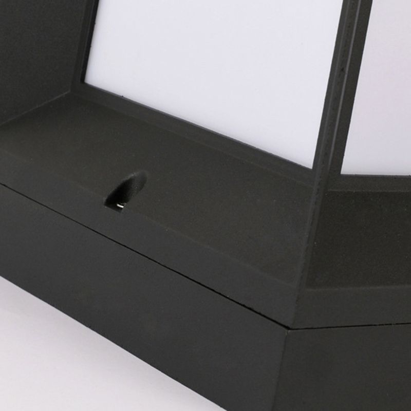 Ray lampadar modern Simplu Dreptunghiular metal exterior negru