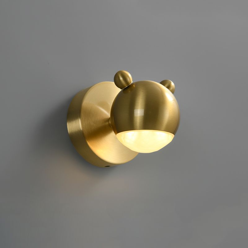 Arisha modern Animal glob metal aplică de perete pentru oglindă, Culoare aurie, pentru dormitor