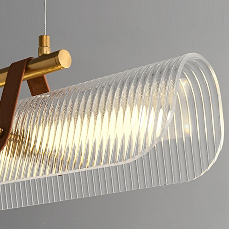 Arisha lampă suspendată liniară modern, /metal, negru/auriu, Birou
