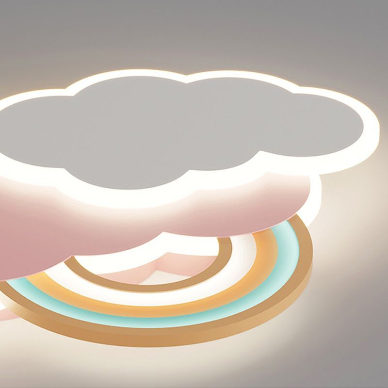 Aria modern Cloud/Rainbow plafonieră Aplicată Roz/alb