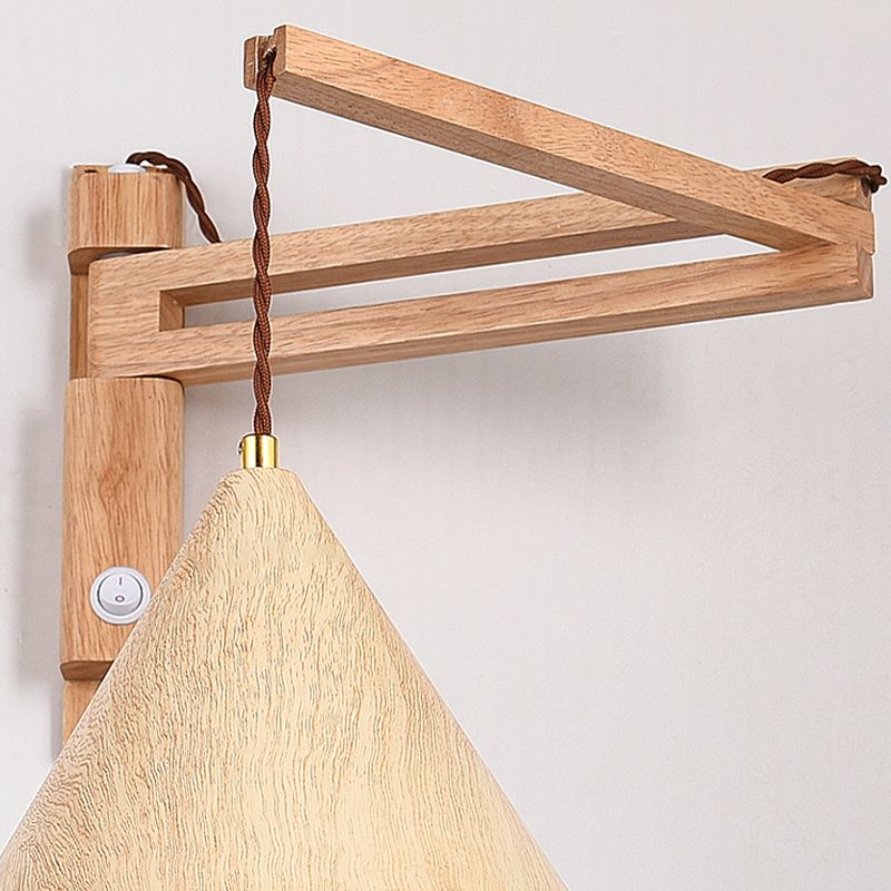 Muto aplică de perete lampă de perete reglabilă, lemn/metal, 2 Culoare, living