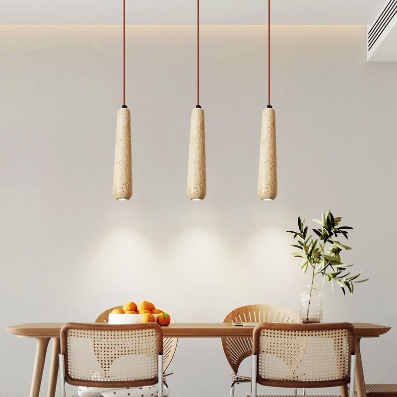 Muto lampă suspendată din lemn și lemn natural, minimalistă