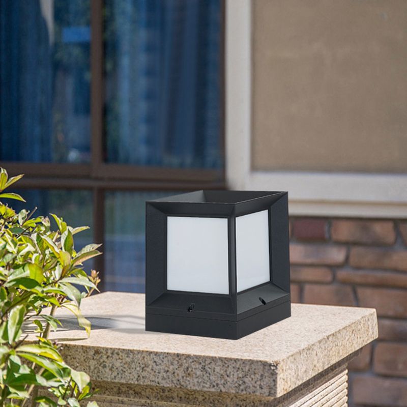 Ray lampadar modern Simplu Dreptunghiular metal exterior negru