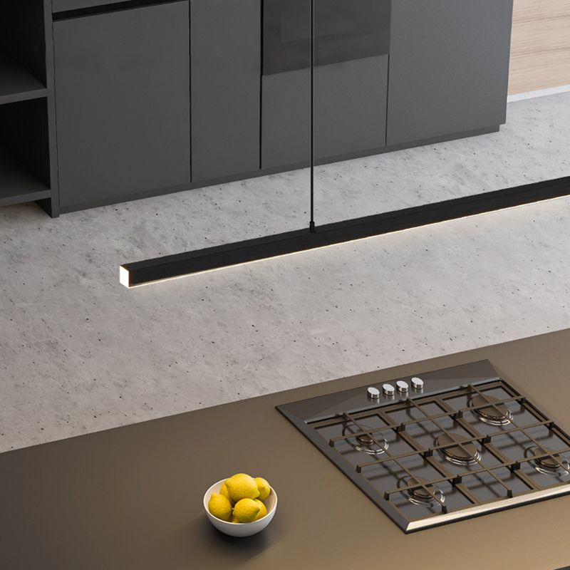 Arisha minimalist Linear metal lampă suspendată, alb/negru