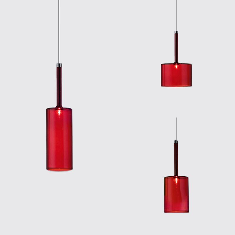 Valentina lampă suspendată minimalistă modernă din sticlă cu LED, 3 Stil