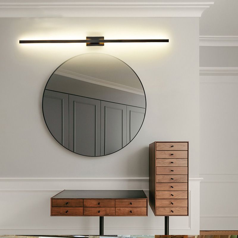 Arisha aplică de perete minimalist Bar negru metal