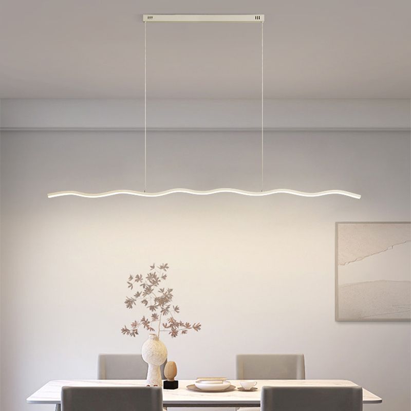 Arisha val Linear lampă suspendată, negru/alb