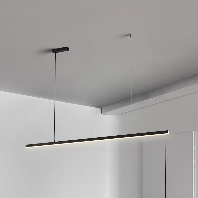 Arisha minimalist Linear metal lampă suspendată, alb/negru