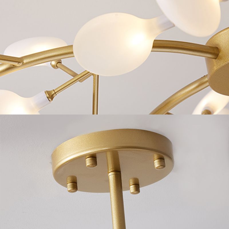 Olivia candelabru unic de ramură Art Deco Firefly Sputnik