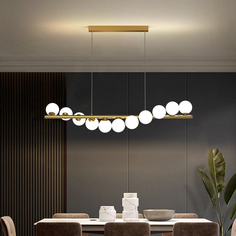 Valentina lampă suspendată Nordic Linear LED, 7/9/11 surse de lumină