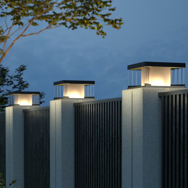 Ray aplică de perete LED contemporan dreptunghiular din metal, negru