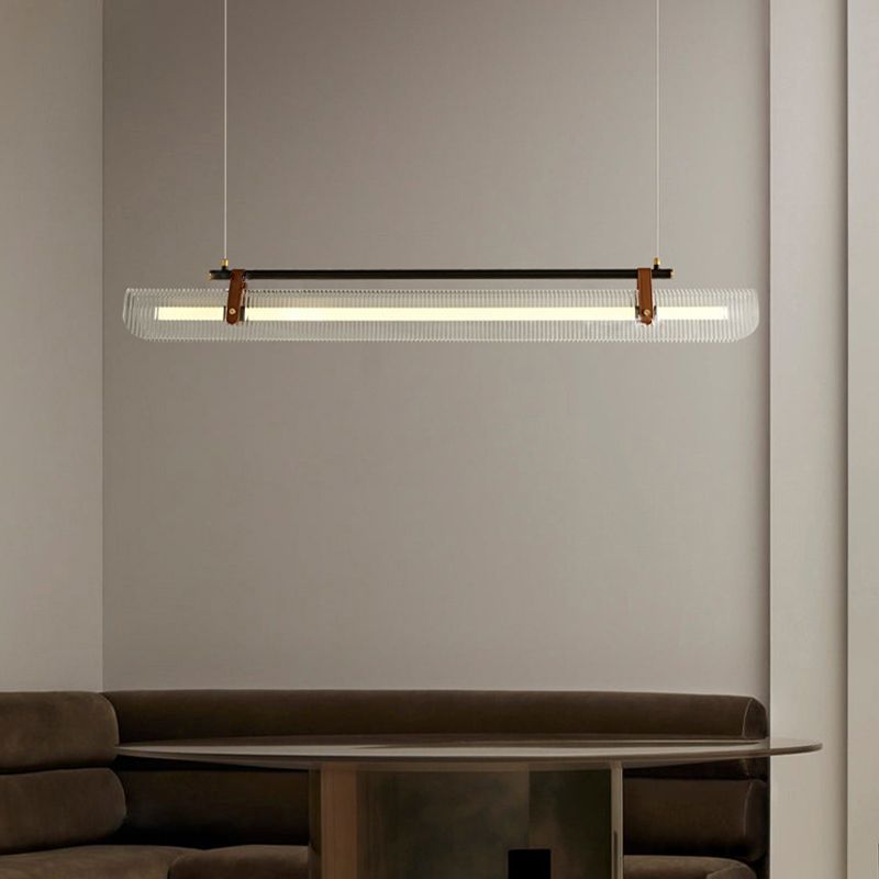 Arisha lampă suspendată liniară modern, /metal, negru/auriu, Birou