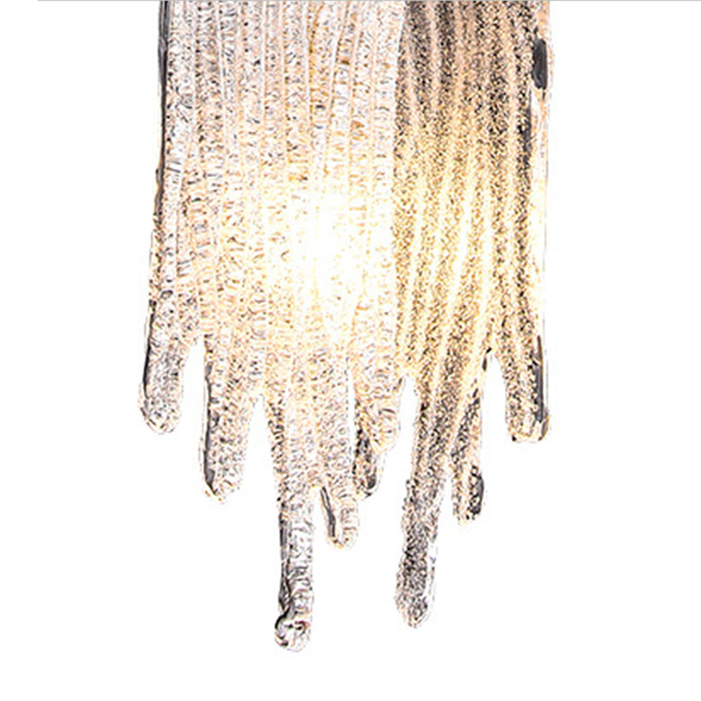 Kristy modern Flowing Jelly lampă suspendată, Aur, Alama/cristal