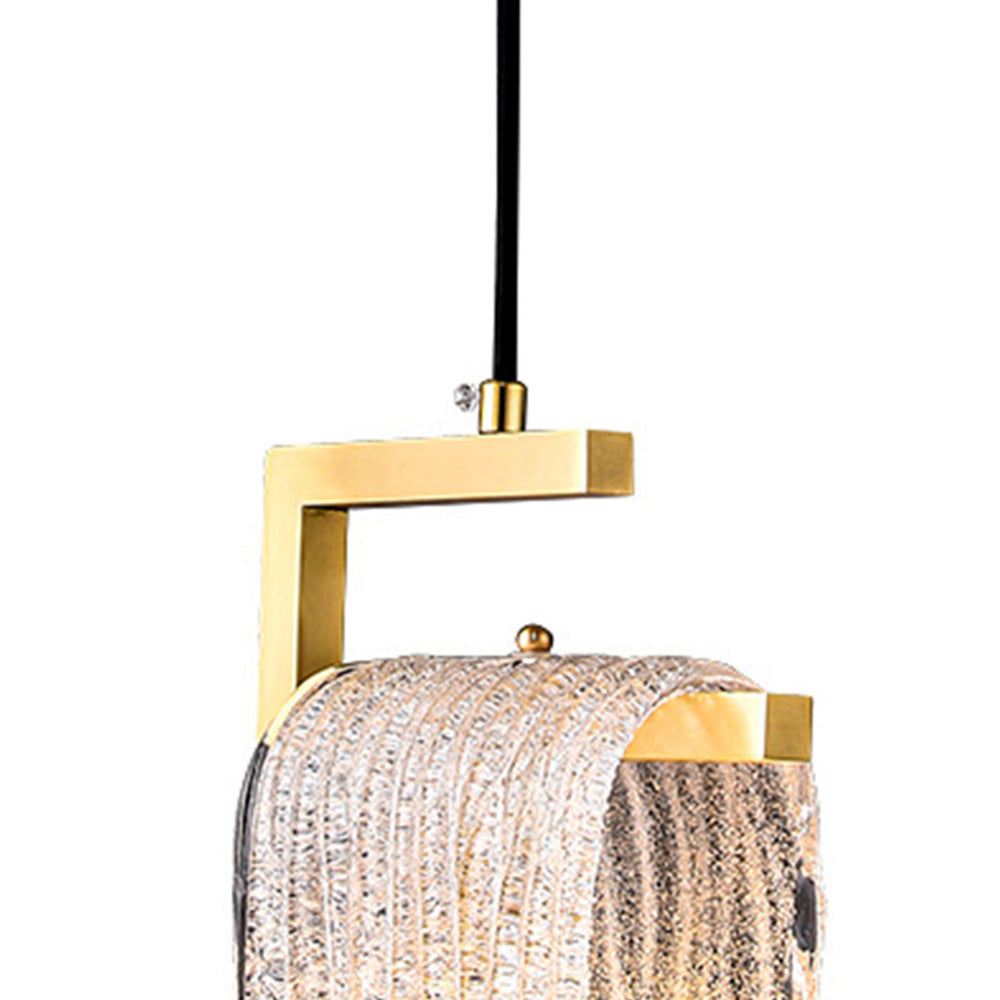 Kristy modern Flowing Jelly lampă suspendată, Aur, Alama/cristal
