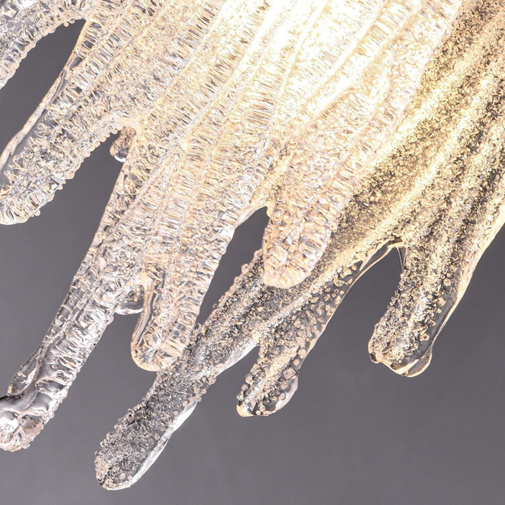 Kristy modern Flowing Jelly lampă suspendată, Aur, Alama/cristal