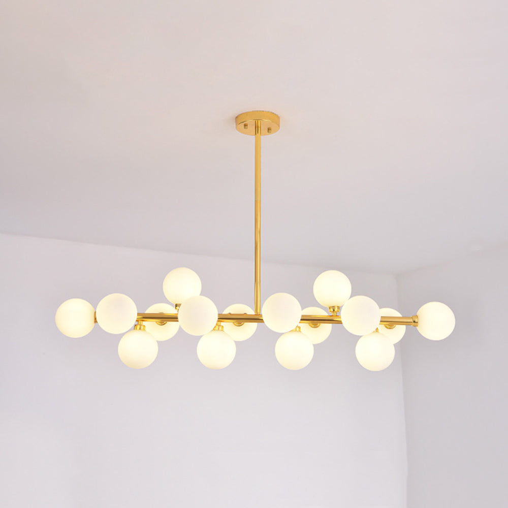 Valentina candelabru  din sticlă aurie