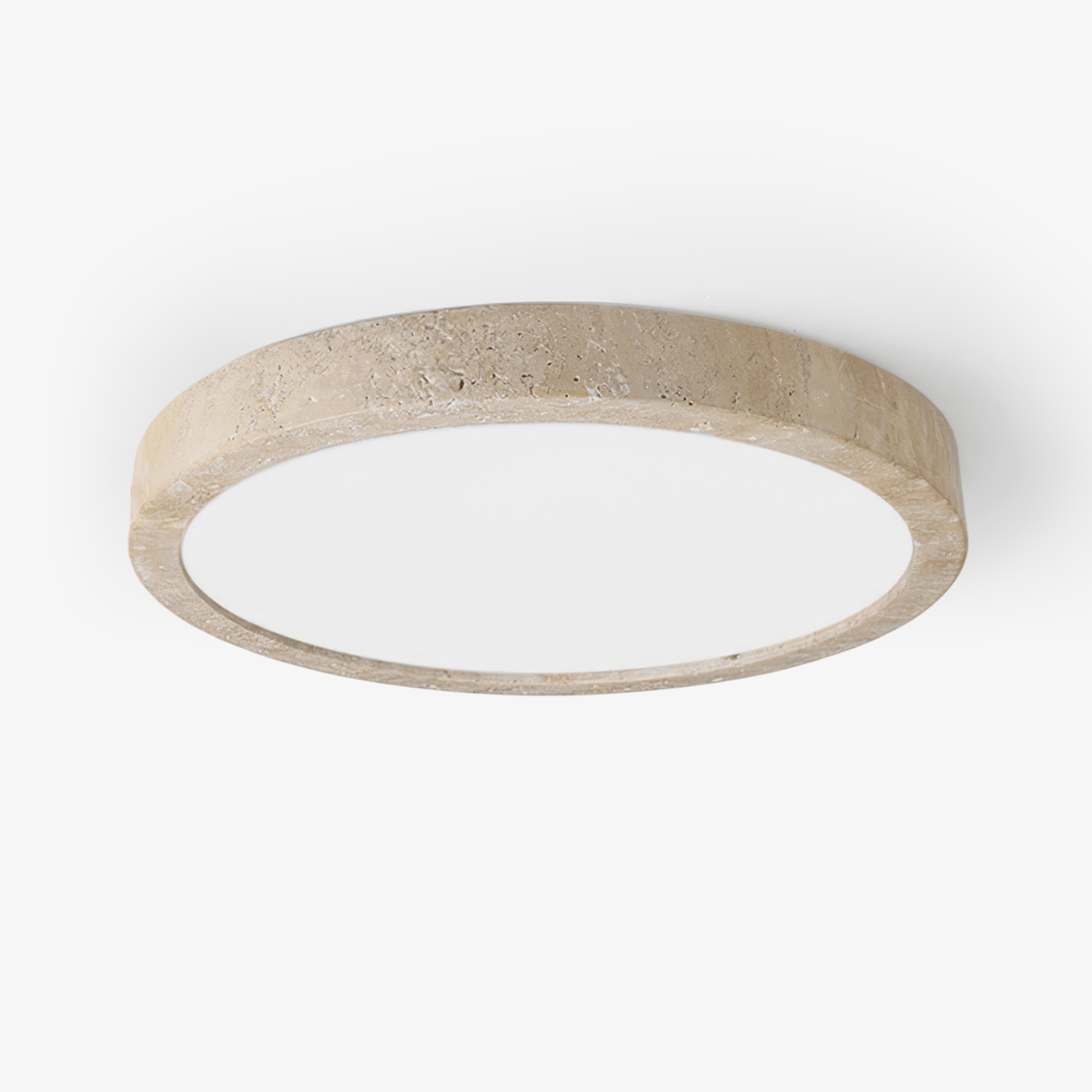 Cal plafonieră minimalistă din travertin