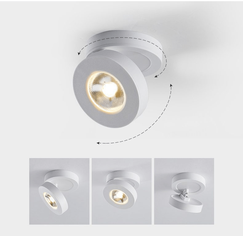 Kex lampă de tavan LED rotativă circulară reglabilă