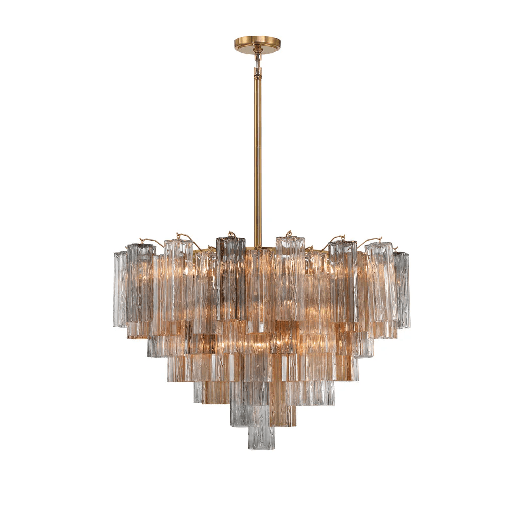 Bop candelabru Virella Tuburi din sticlă Murano Lux