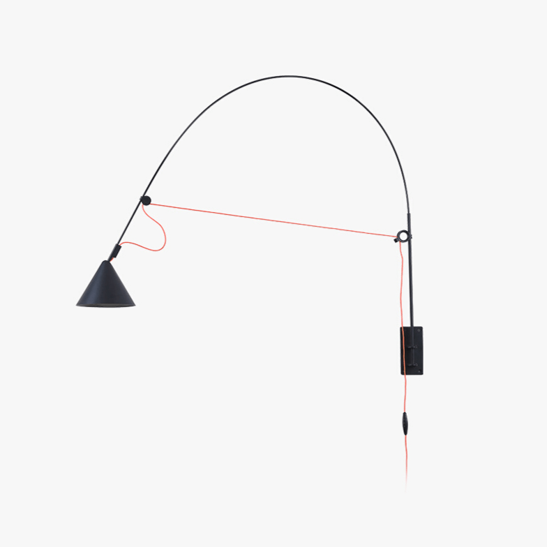 Noraette aplică de perete, minimalistă, arcuită, conică
