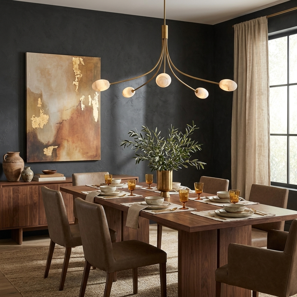 Castercombe Candelabru din alabastru