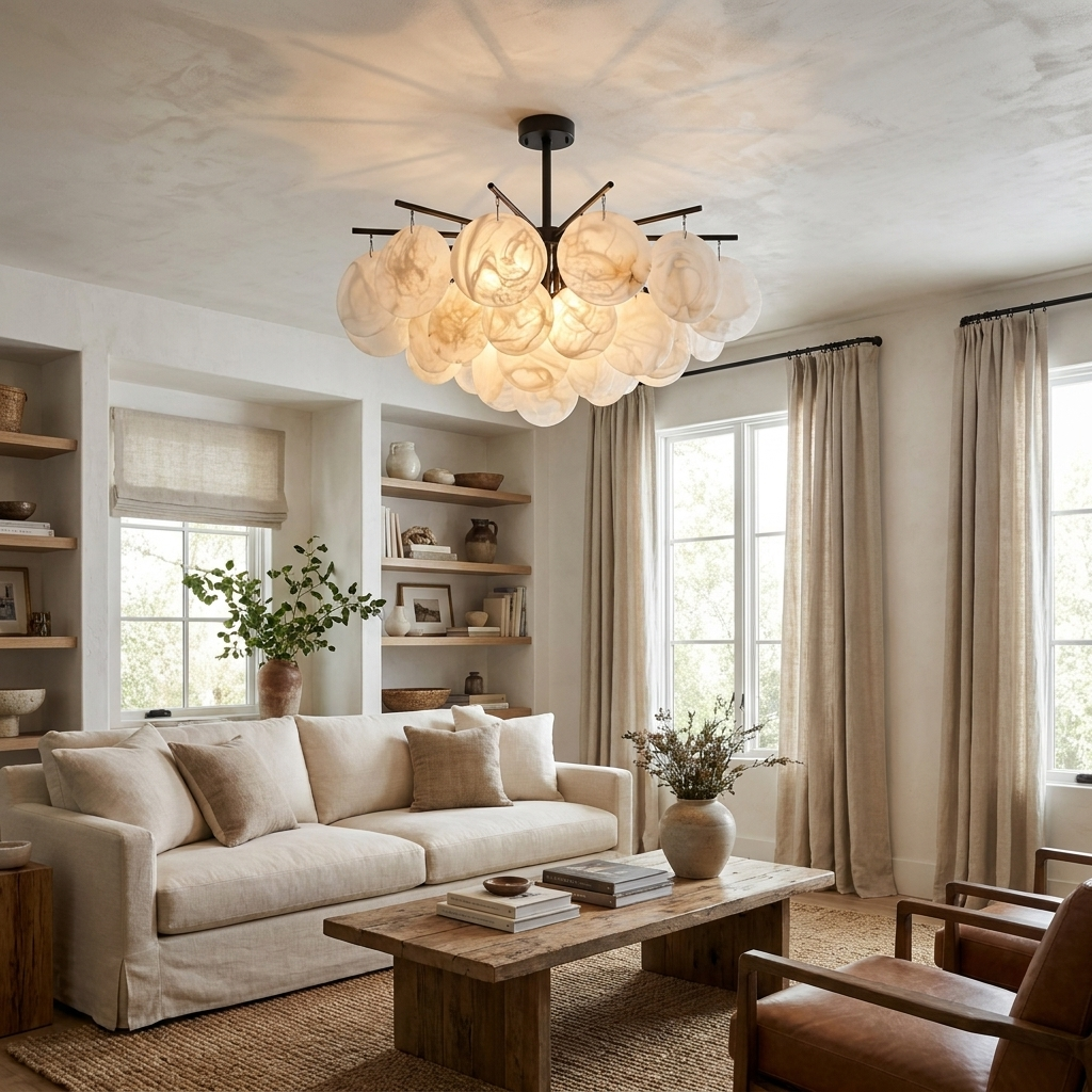 Lintonhurst Candelabru din alabastru