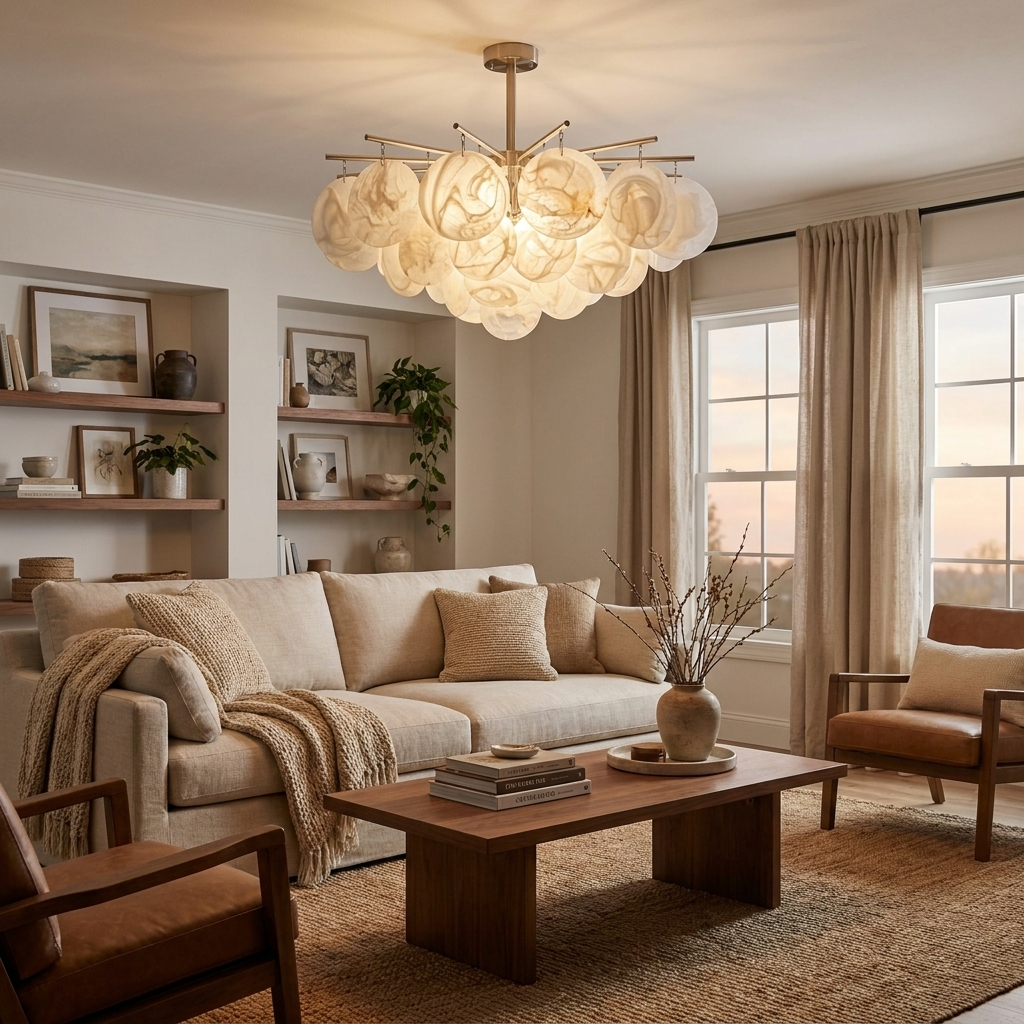 Lintonhurst Candelabru din alabastru