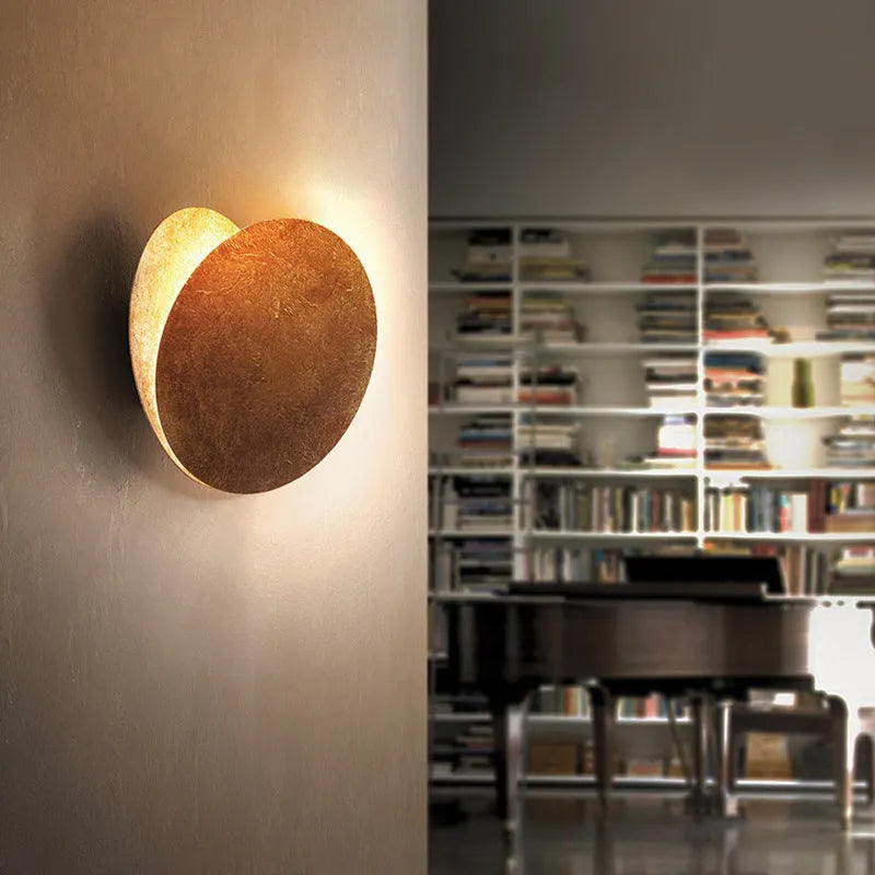 Arisha modern minimalist Round Moon Eclipse aplică de perete