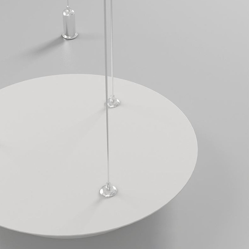Arisha lampă suspendată Rond modern, negru/alb, Sufragerie