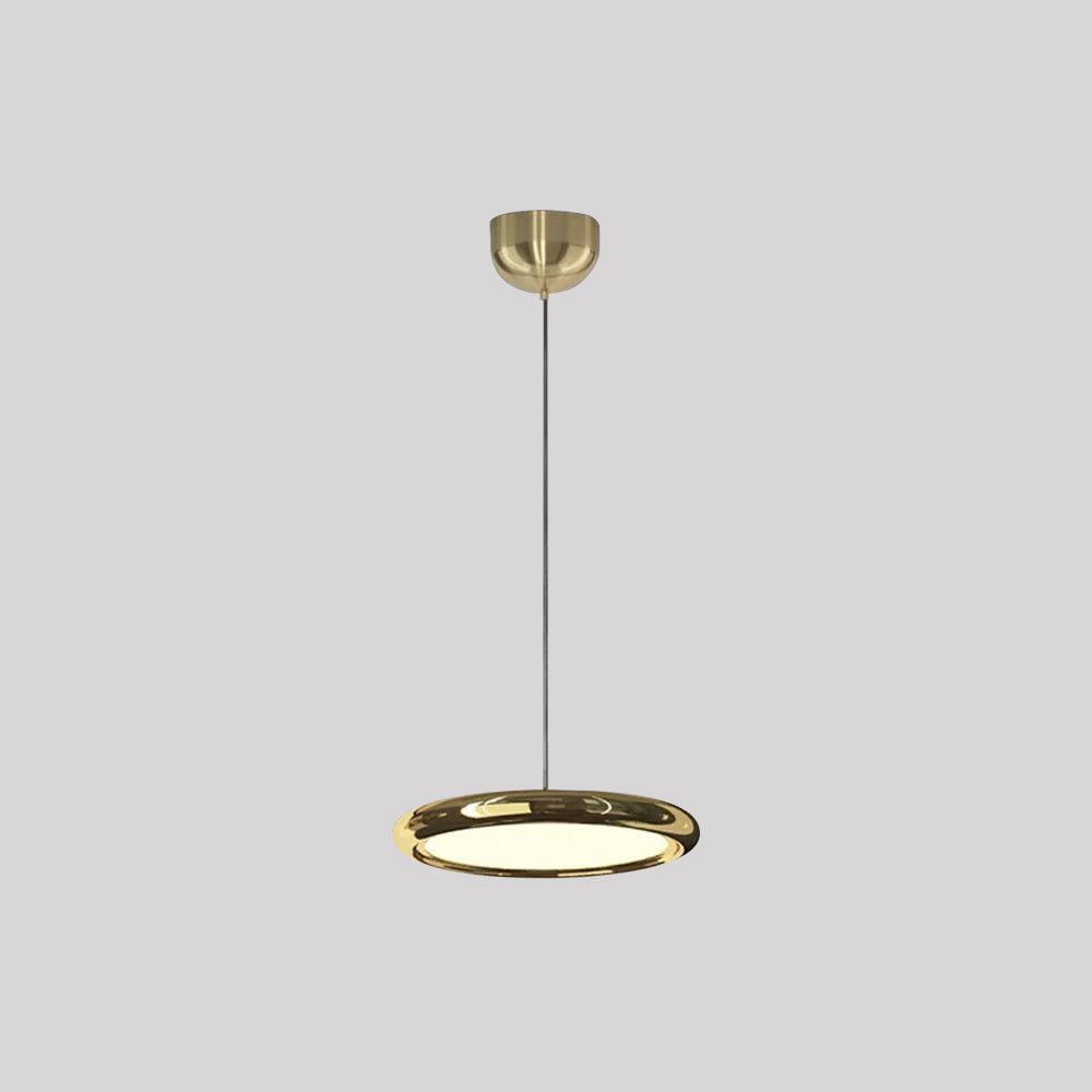 Arisha lampă suspendată circulară minimalistă din metal, Argintiu/Aur/Aur roz