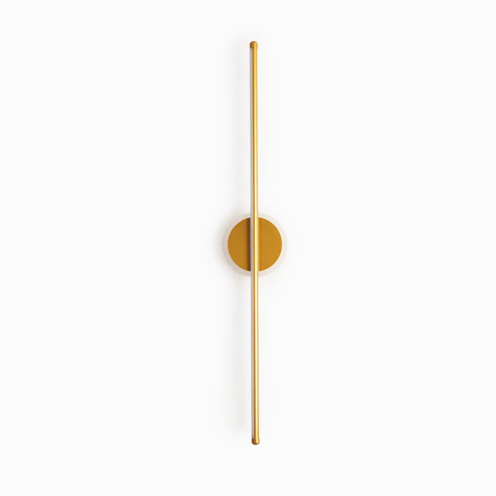 Arisha LED Linear oglindă Front oglindă aplică de perete, negru/auriu
