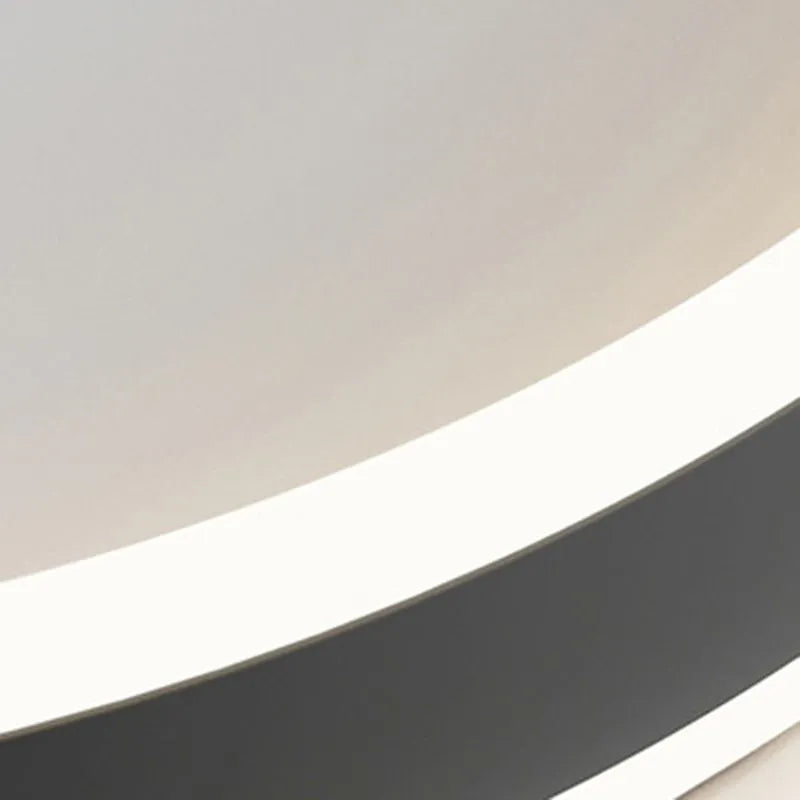 Arisha plafonieră Aplicată modernă Circulară LED din metal, alb/negru