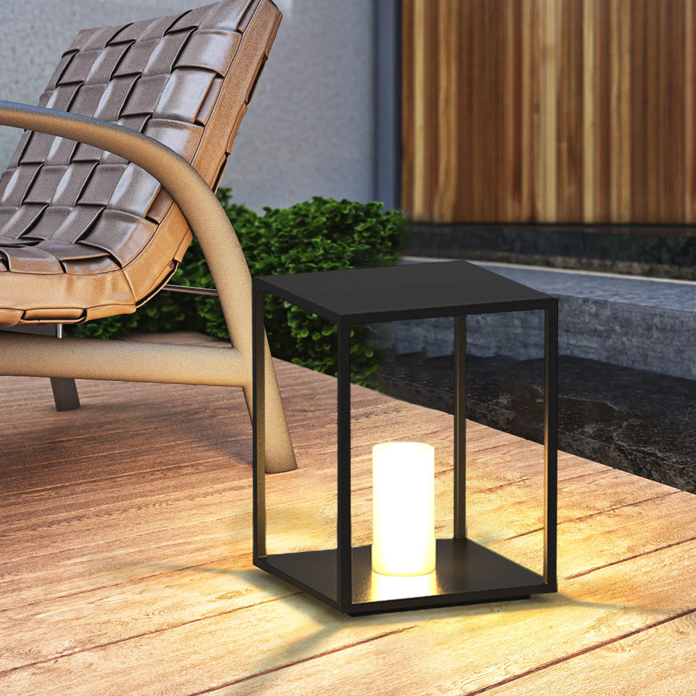 Ray lampadar minimalist Rectangular metal Solar Outdoor Ground Lamp