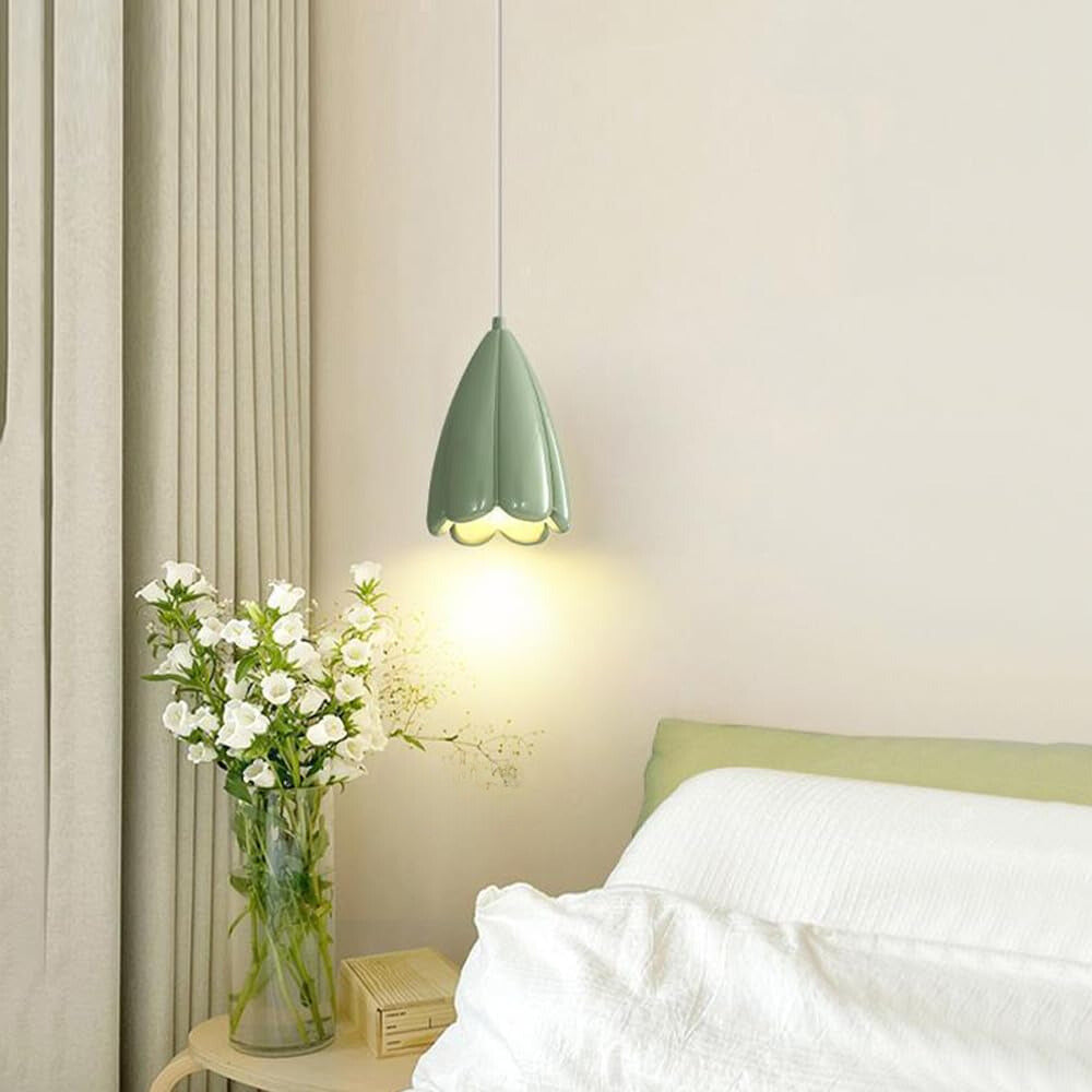 Ritta lampă suspendată din rășină, modernă, LED, pentru living