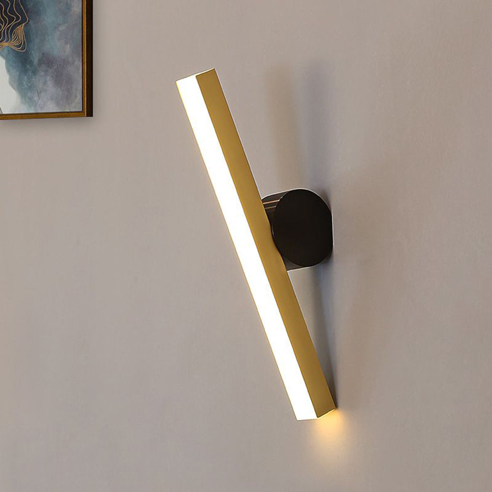 Arisha aplică de perete neagră și aurie din metal, modernă, geometrică, pentru dormitor