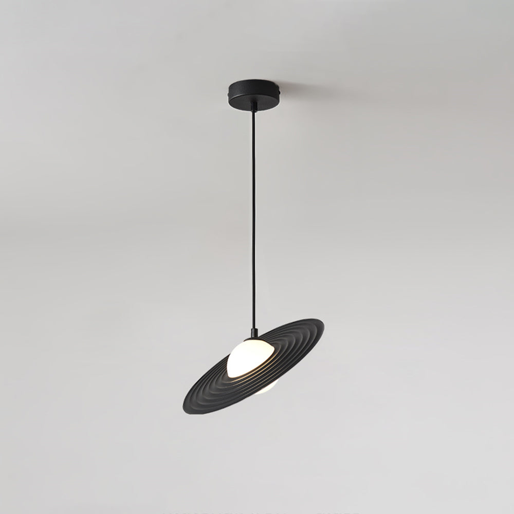 Arisha lampă suspendată minimalistă cu inel de stele, negru/alb