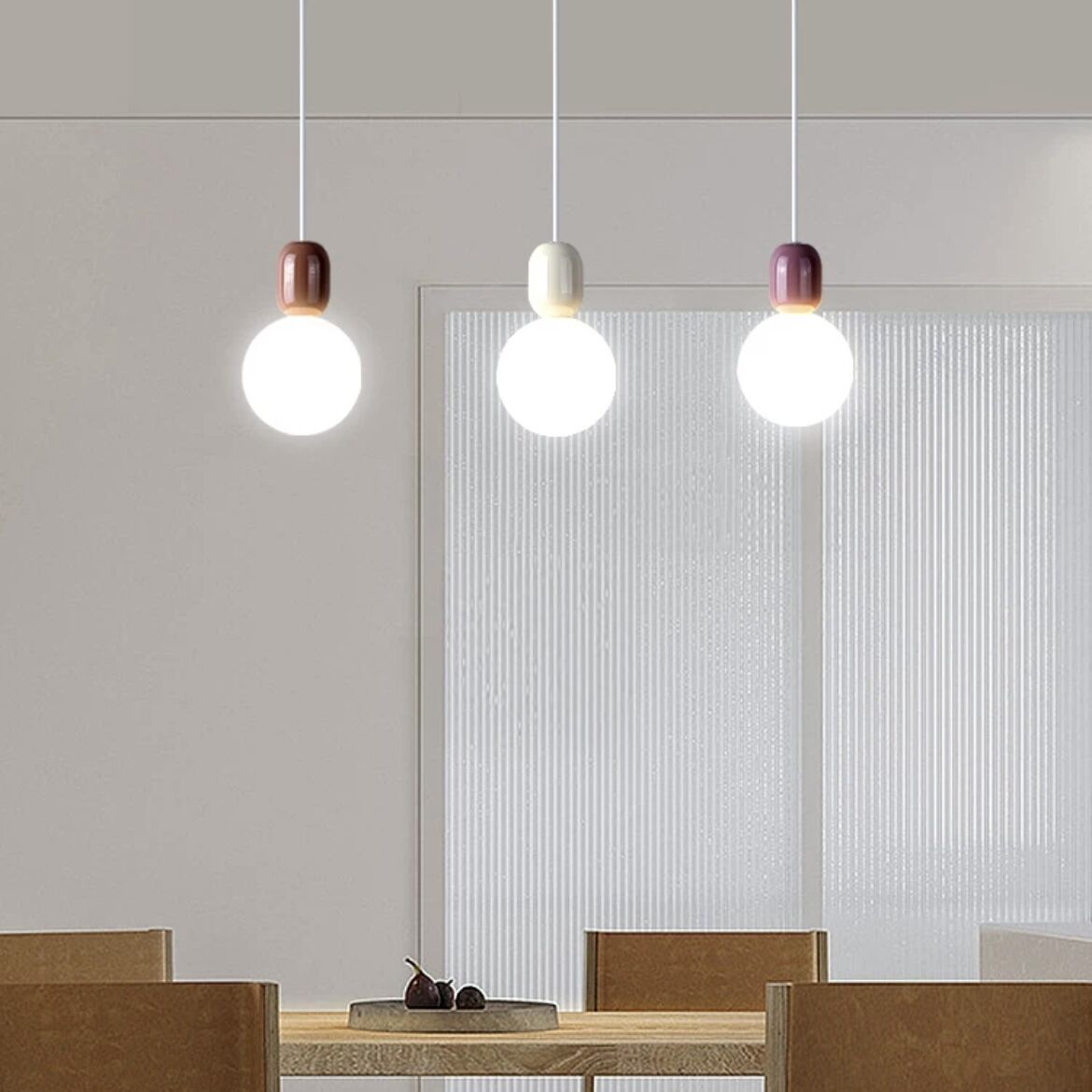Valentina modern lampă suspendată minimalistă din sticlă/metal pentru Sufragerie