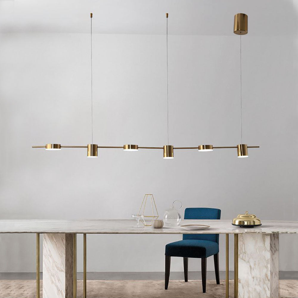 Arisha lampă suspendată minimalistă Multi metal, negru/Auri, în culoare aurie