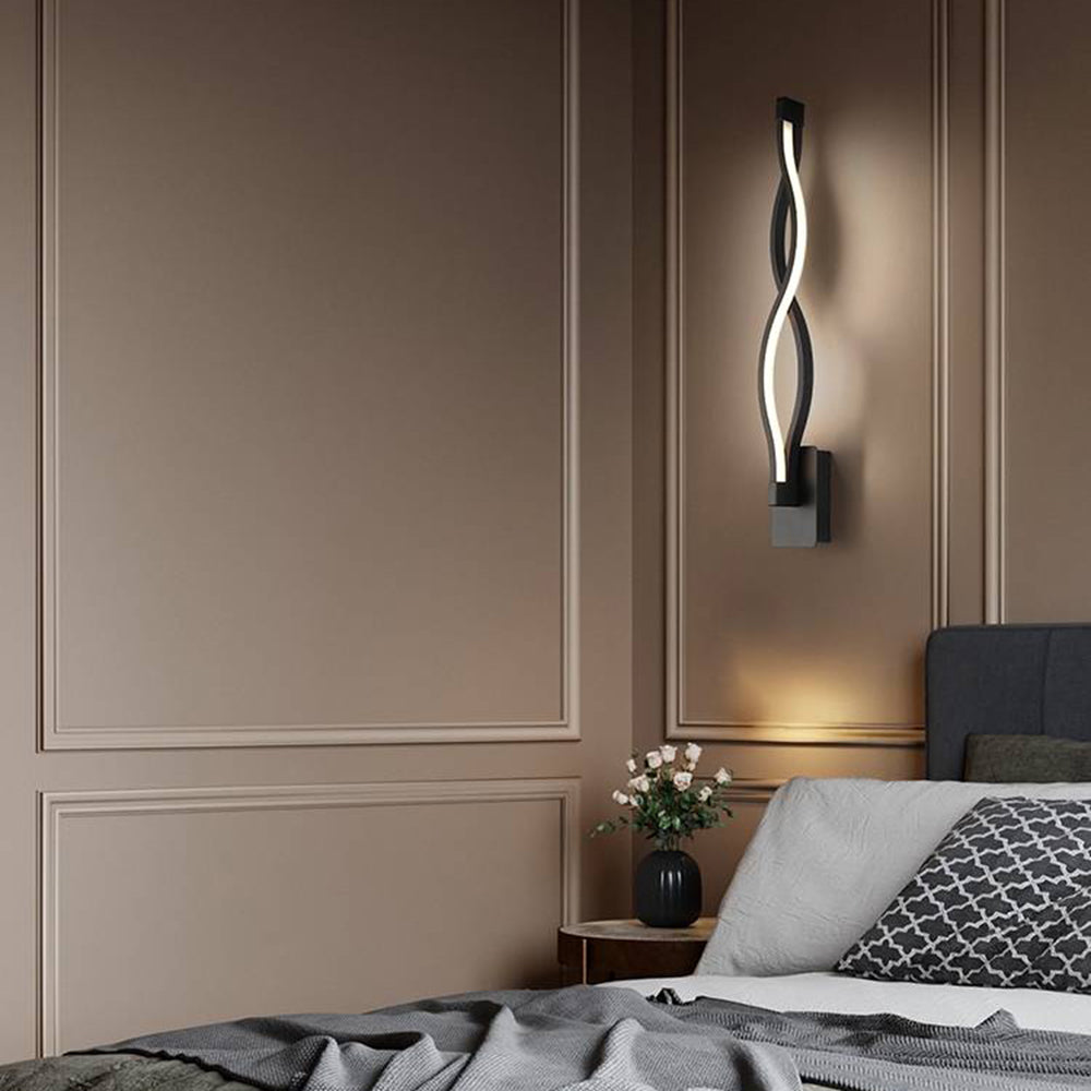 Arisha val modern Simple aplică de perete, alb & negru