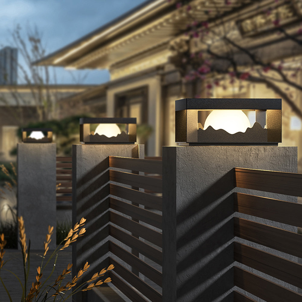 Ray modern Mountain metal Outdoor Lamp, lumină caldă